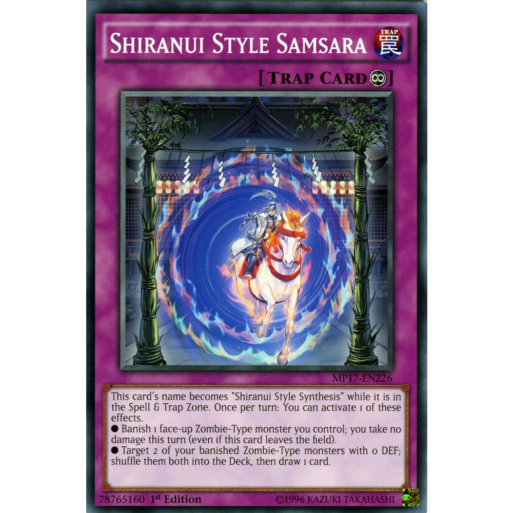 Shiranui Style Samsara MP17-EN226 Yu-Gi-Oh! Card from the Mega Tin 2017 Mega Pack Set