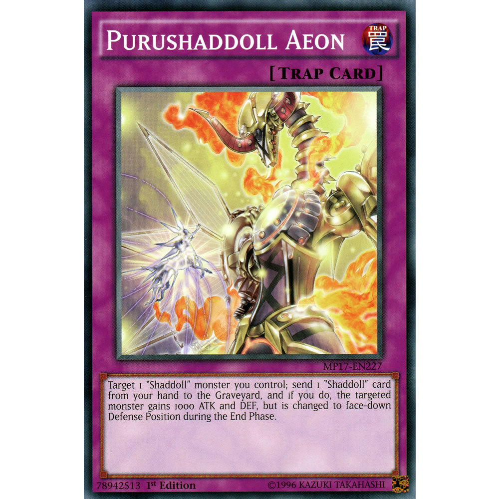 Purushaddoll Aeon MP17-EN227 Yu-Gi-Oh! Card from the Mega Tin 2017 Mega Pack Set