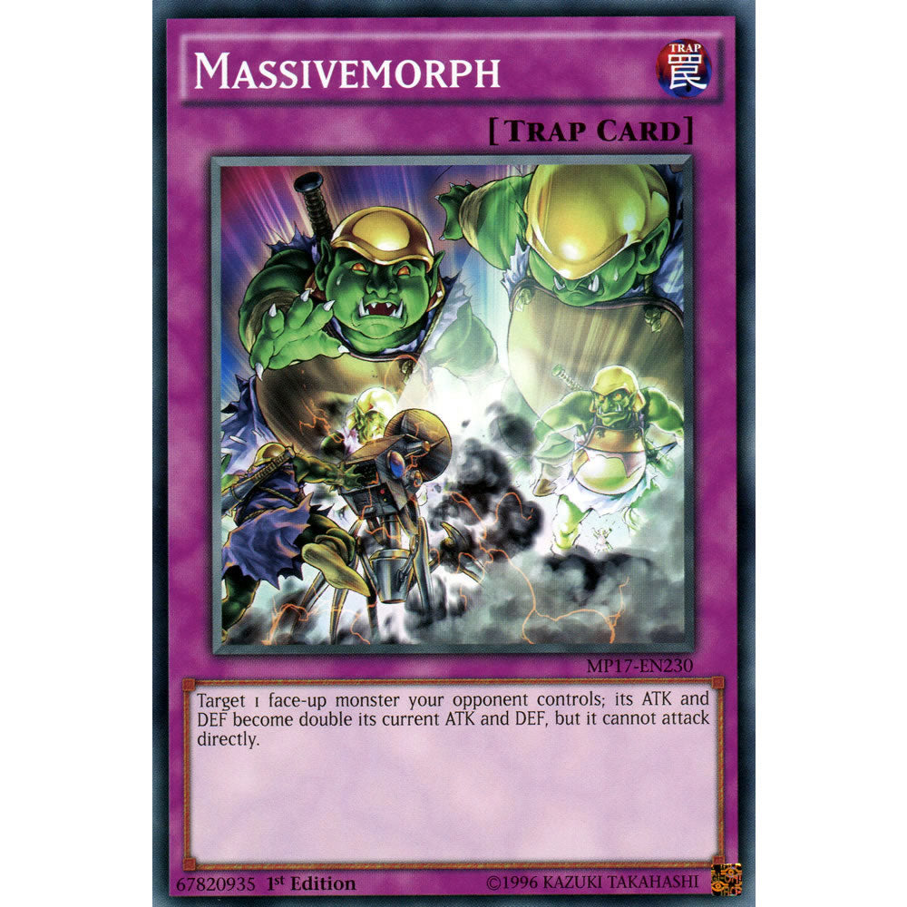 Massivemorph MP17-EN230 Yu-Gi-Oh! Card from the Mega Tin 2017 Mega Pack Set