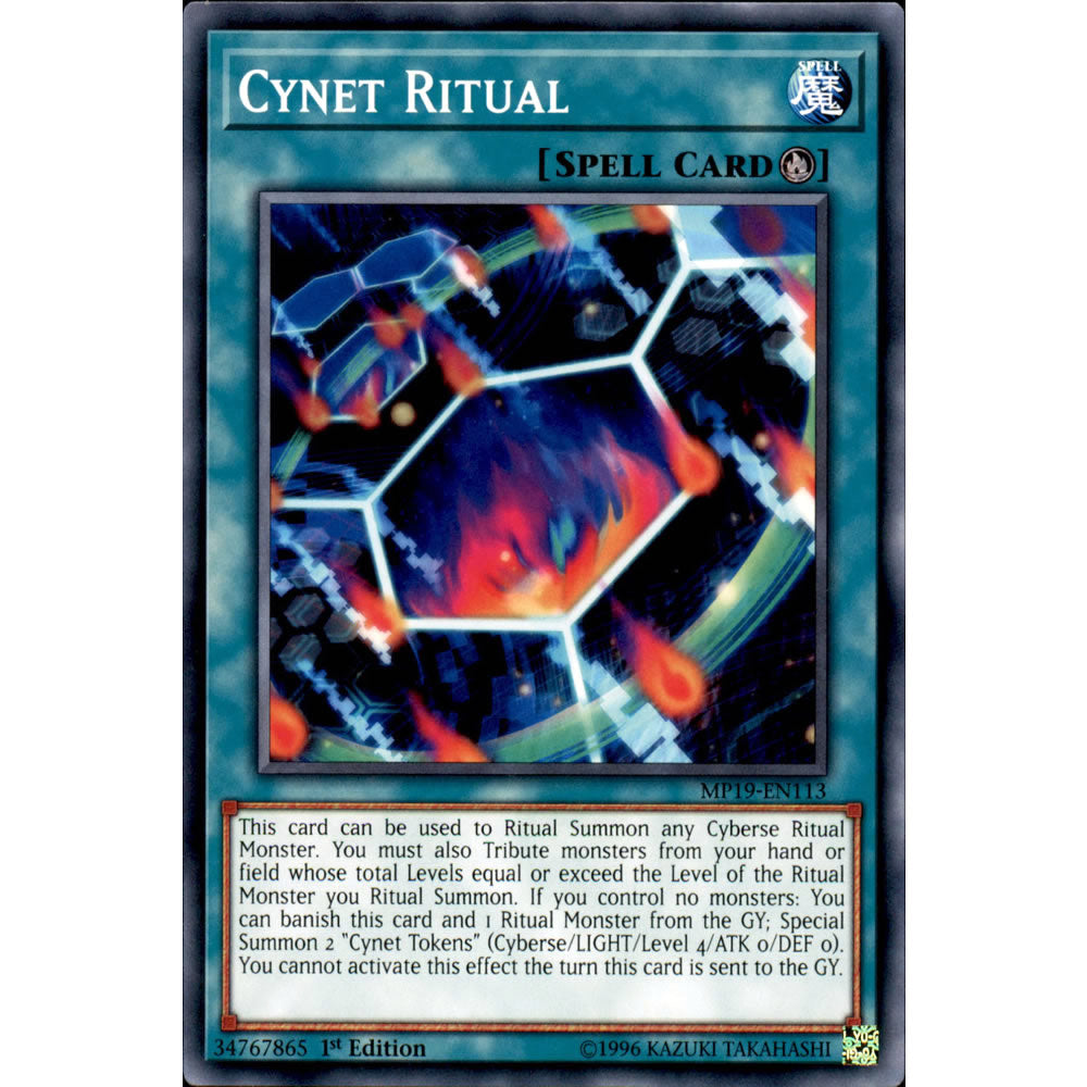 Cynet Ritual MP19-EN113 Yu-Gi-Oh! Card from the Mega Tin 2019 Mega Pack Set