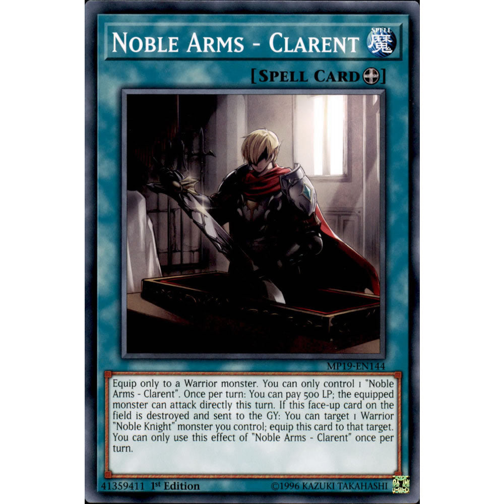 Noble Arms - Clarent MP19-EN144 Yu-Gi-Oh! Card from the Mega Tin 2019 Mega Pack Set