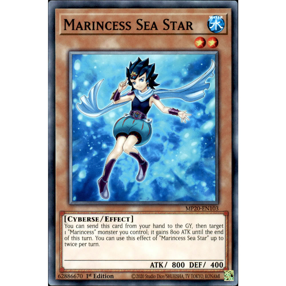 Marincess Sea Star MP20-EN103 Yu-Gi-Oh! Card from the Mega Tin 2020 Mega Pack Set