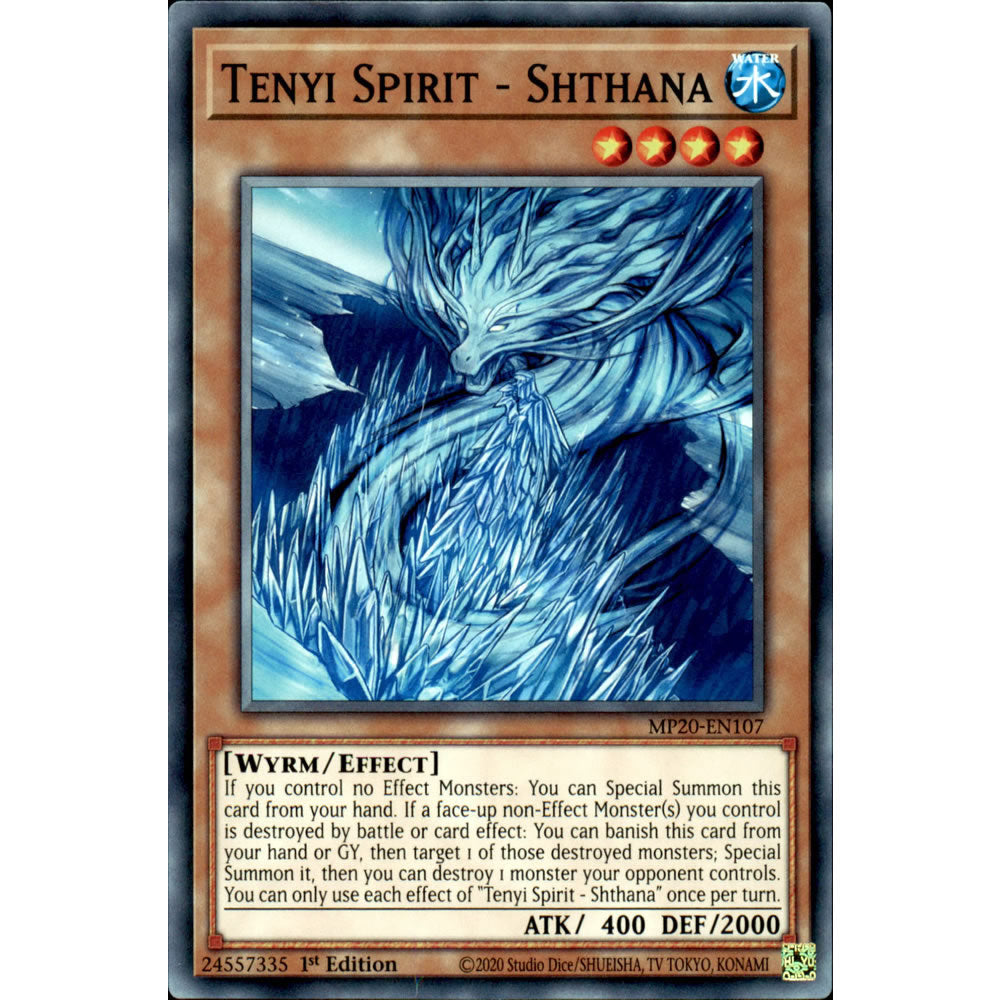 Tenyi Spirit - Shthana MP20-EN107 Yu-Gi-Oh! Card from the Mega Tin 2020 Mega Pack Set