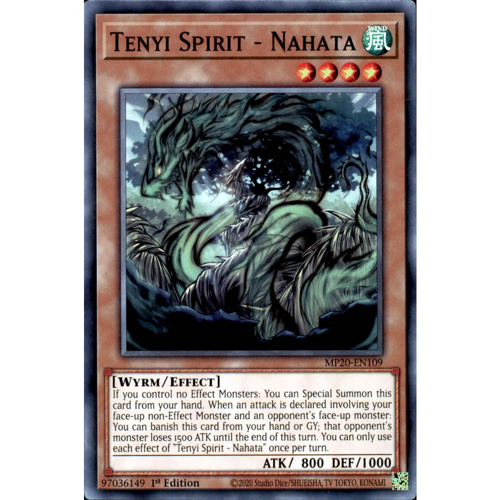 Tenyi Spirit - Nahata MP20-EN109 Yu-Gi-Oh! Card from the Mega Tin 2020 Mega Pack Set