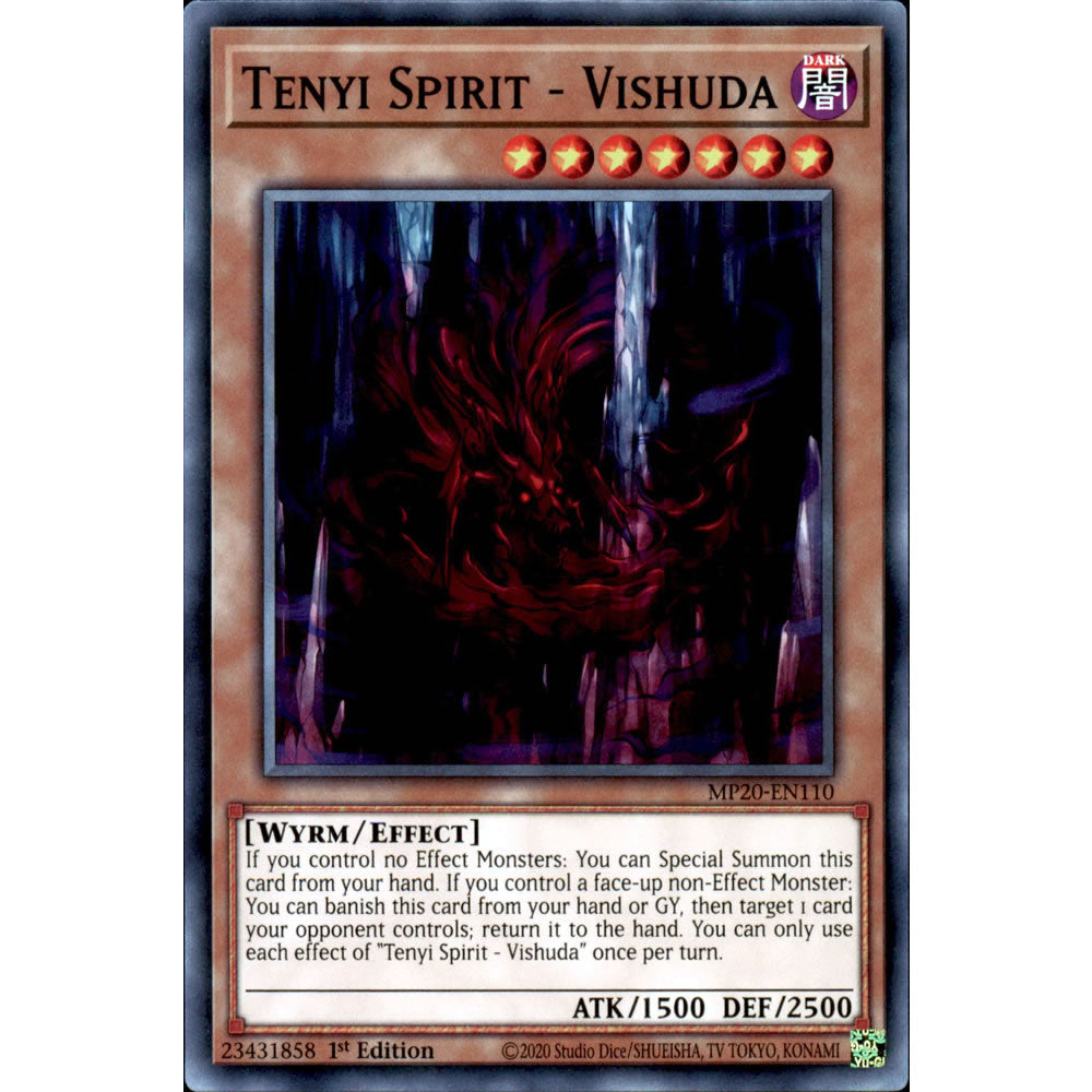 Tenyi Spirit - Vishuda MP20-EN110 Yu-Gi-Oh! Card from the Mega Tin 2020 Mega Pack Set