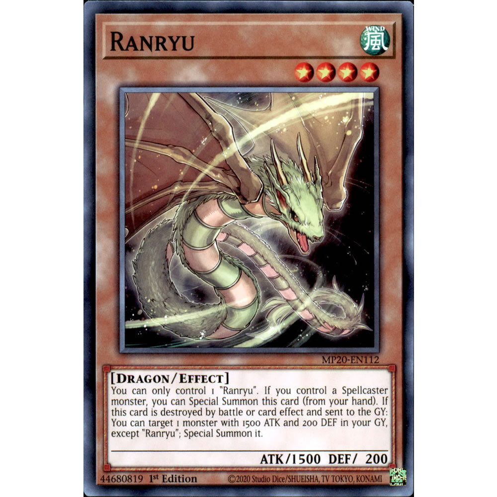 Ranryu MP20-EN112 Yu-Gi-Oh! Card from the Mega Tin 2020 Mega Pack Set