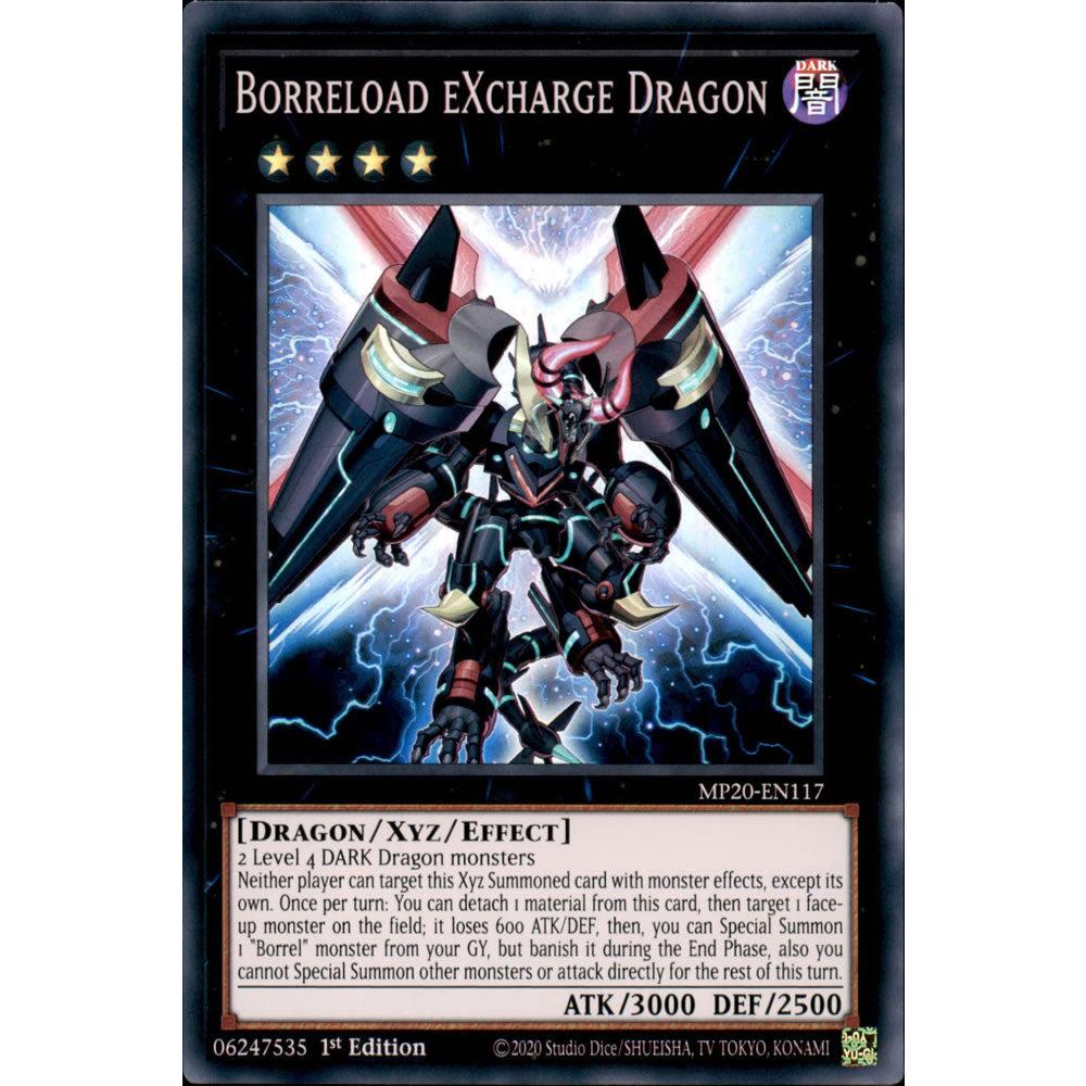 Borreload eXcharge Dragon MP20-EN117 Yu-Gi-Oh! Card from the Mega Tin 2020 Mega Pack Set