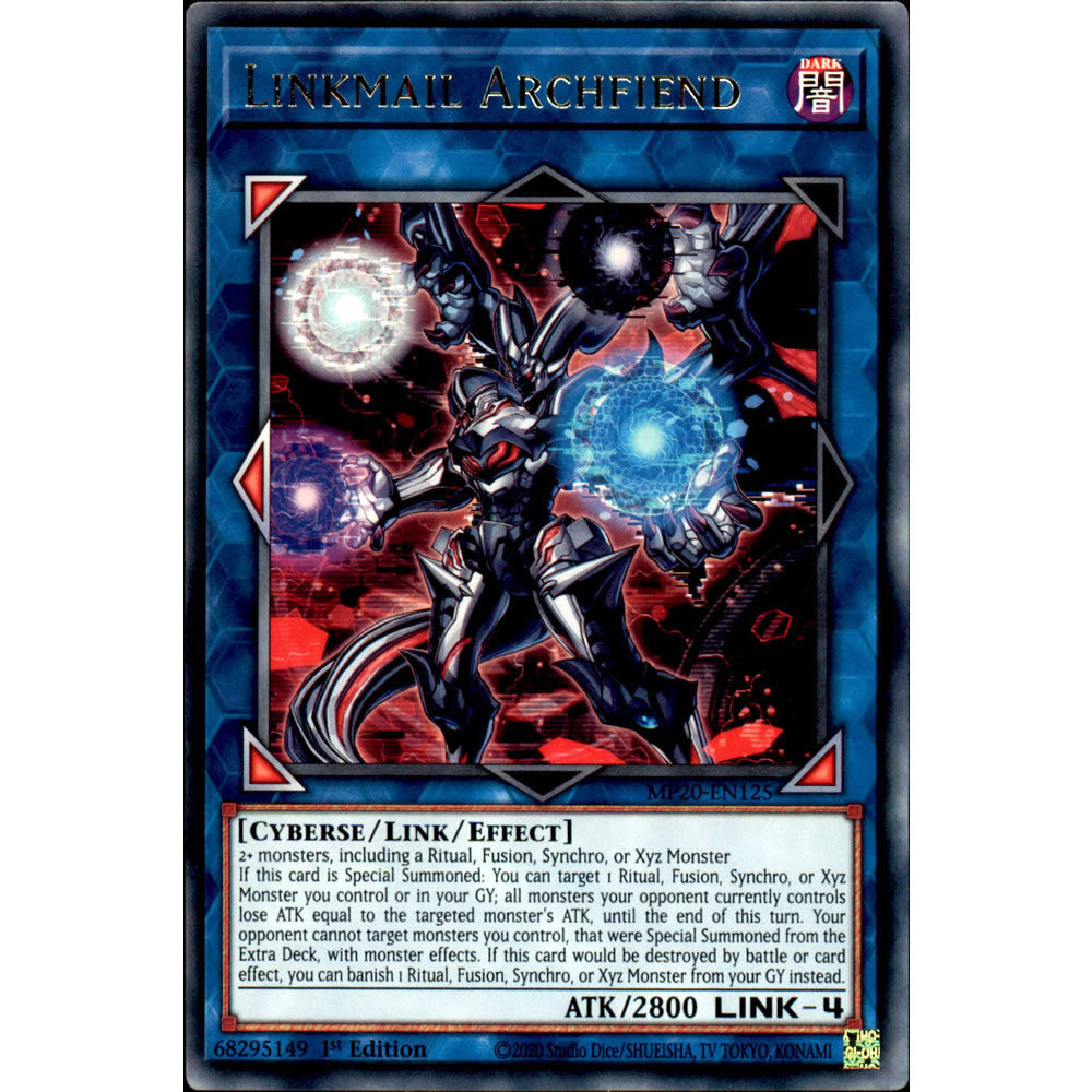 Linkmail Archfiend MP20-EN125 Yu-Gi-Oh! Card from the Mega Tin 2020 Mega Pack Set