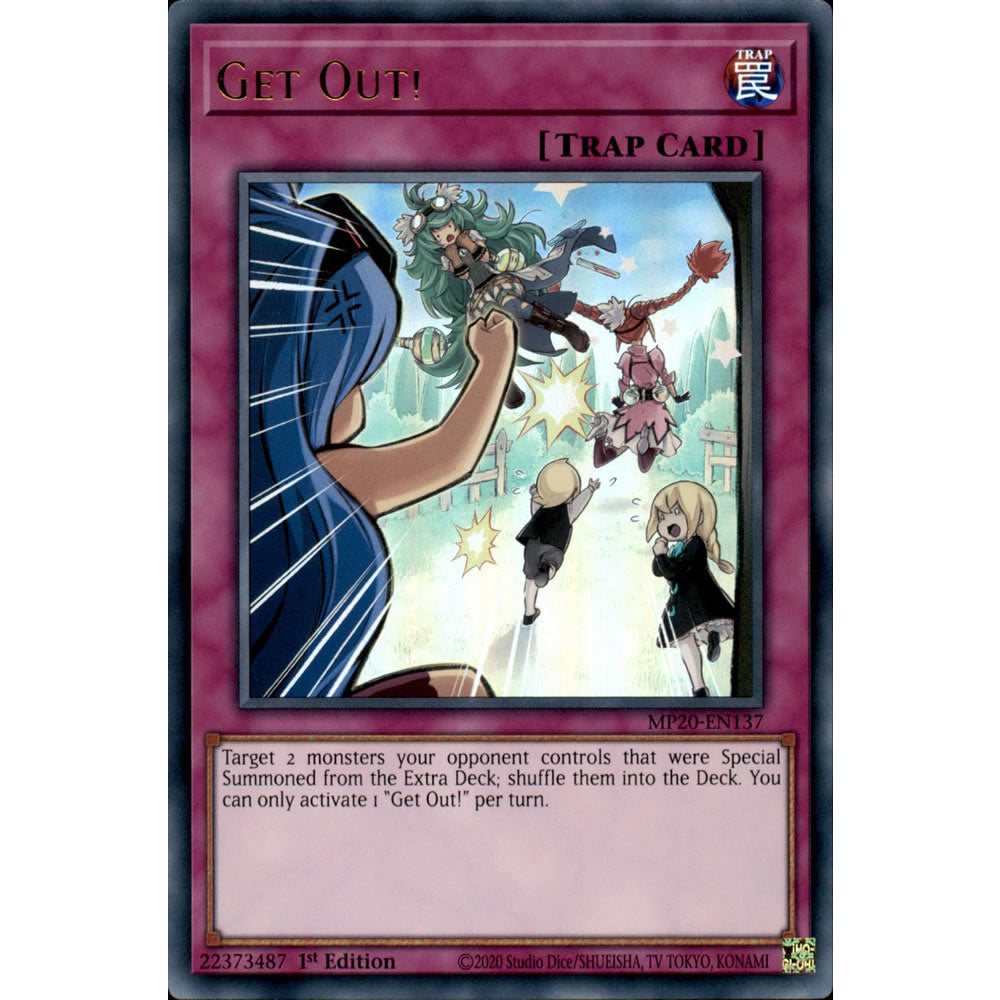Get Out! MP20-EN137 Yu-Gi-Oh! Card - Deckboosters Get Out! MP20-EN137 Yu-Gi-Oh! Card - Deckboosters
