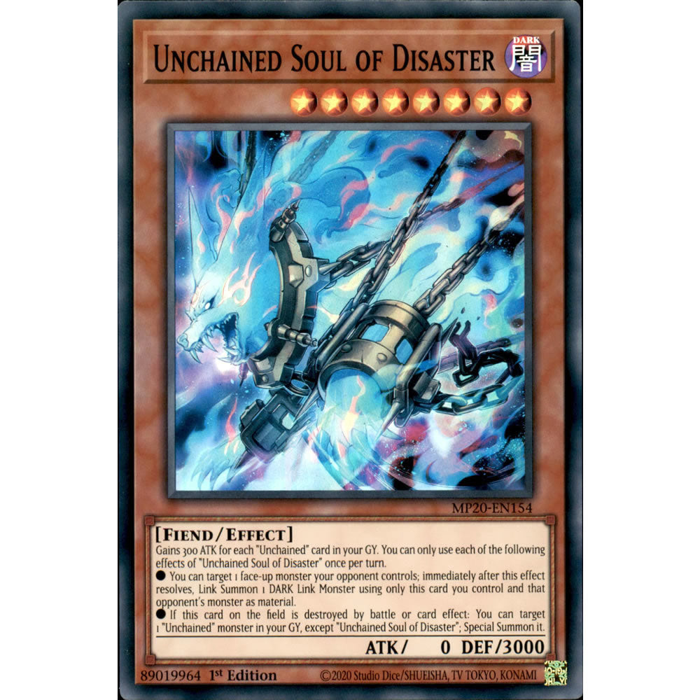 Unchained Soul of Disaster MP20-EN154 Yu-Gi-Oh! Card from the Mega Tin 2020 Mega Pack Set