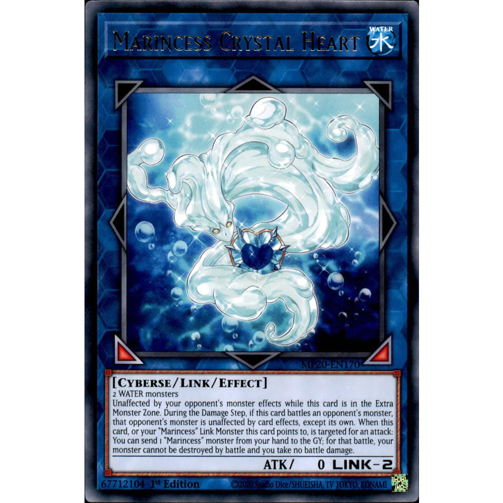Marincess Crystal Heart MP20-EN170 Yu-Gi-Oh! Card from the Mega Tin 2020 Mega Pack Set