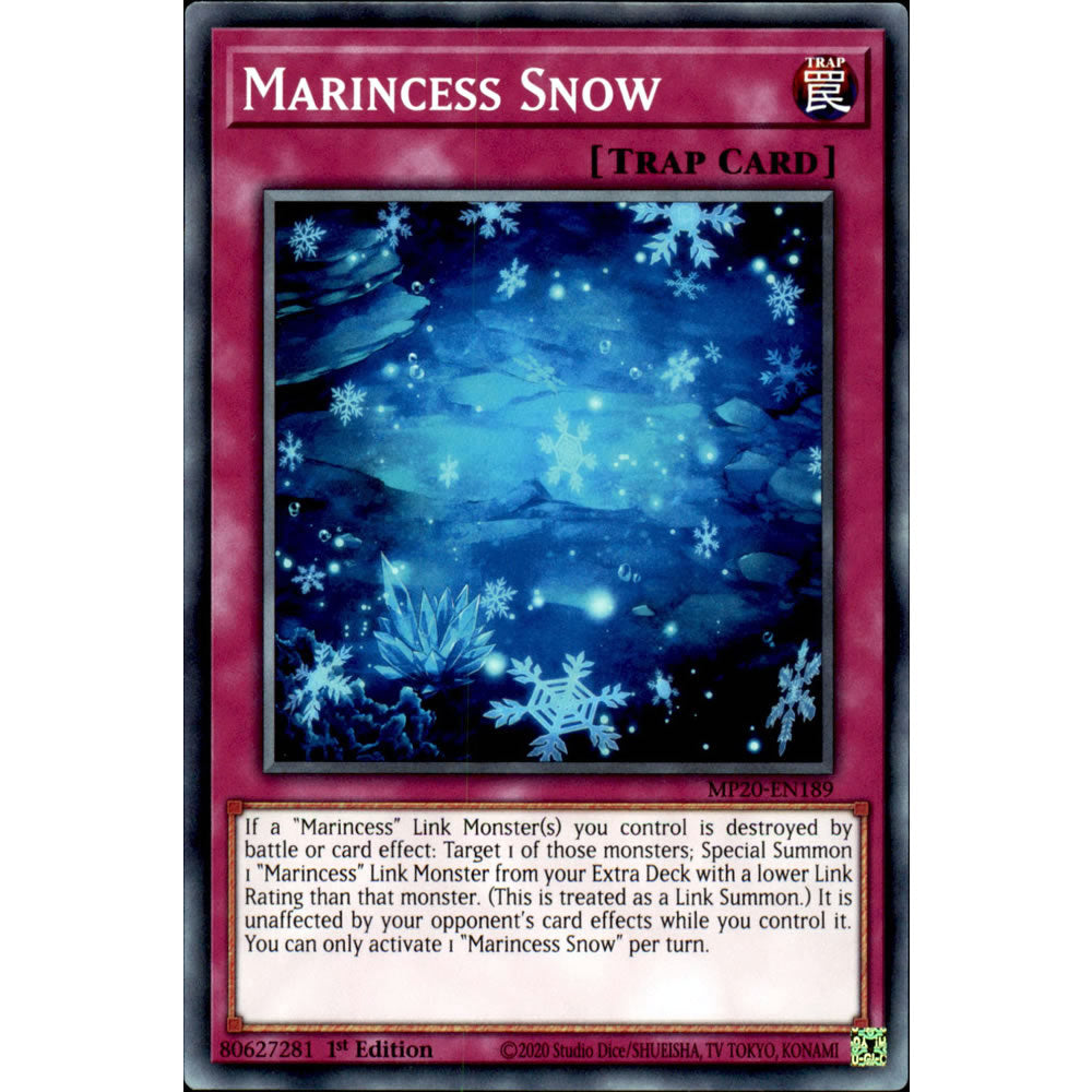 yugioh marincess deck 2020 Marincess Snow MP20-EN189 Yu-Gi-Oh! Card