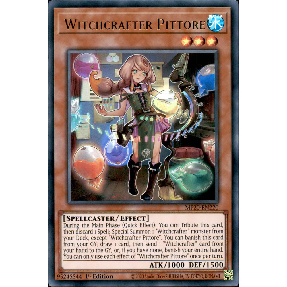 Witchcrafter Pittore MP20-EN220 Yu-Gi-Oh! Card