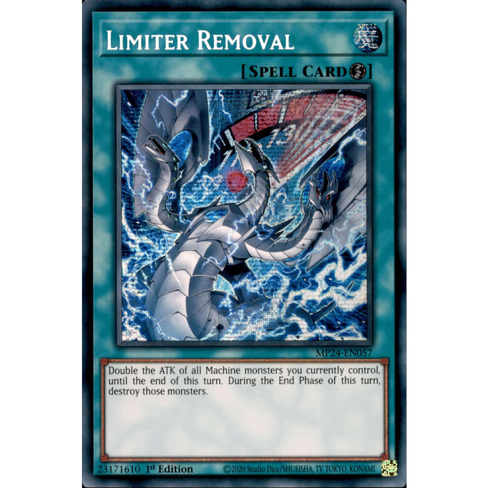 Limiter Removal (alternate art) MP24-EN057 Yu-Gi-Oh! Card Limiter Removal (alternate art) MP24-EN057 Yu-Gi-Oh! Card