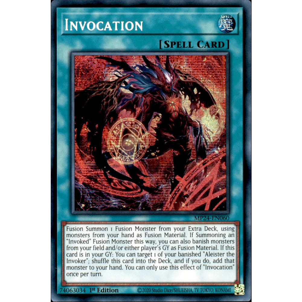 Invocation (alternate art) MP24-EN060 Yu-Gi-Oh! Card Invocation (alternate art) MP24-EN060 Yu-Gi-Oh! Card