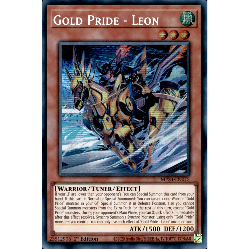 Gold Pride - Leon MP24-EN075 Yu-Gi-Oh! Card - Deckboosters Gold Pride - Leon MP24-EN075 Yu-Gi-Oh! Card - Deckboosters