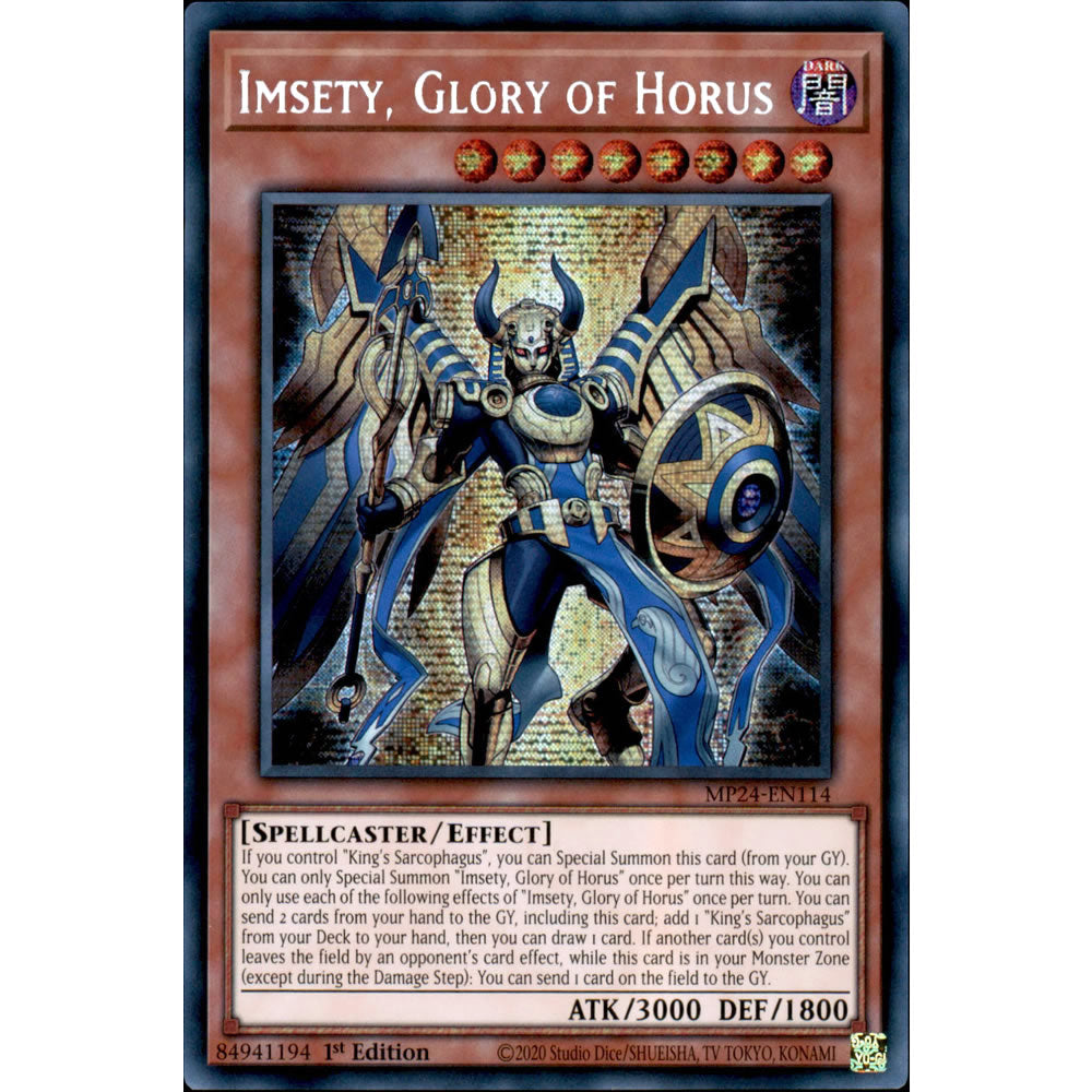 yugioh new horus cards Imsety, Glory of Horus MP24-EN114 Yu-Gi-Oh! Card