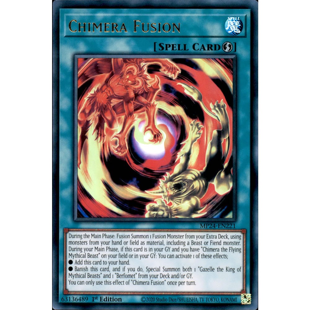 yugioh new chimera cards Chimera Fusion MP24-EN221 Yu-Gi-Oh! Card