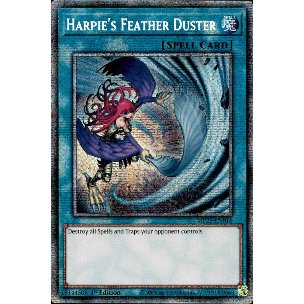 Harpie's Feather Duster MP25-EN016 Yu-Gi-Oh! Card from the Mega Tin 2025 Mega Pack Set