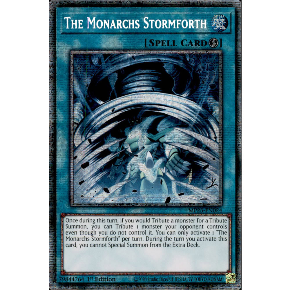 The Monarchs Stormforth MP25-EN024 Yu-Gi-Oh! Card from the Mega Tin 2025 Mega Pack Set