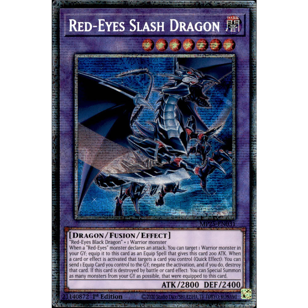 Red-Eyes Slash Dragon MP25-EN031 Yu-Gi-Oh! Card from the Mega Tin 2025 Mega Pack Set