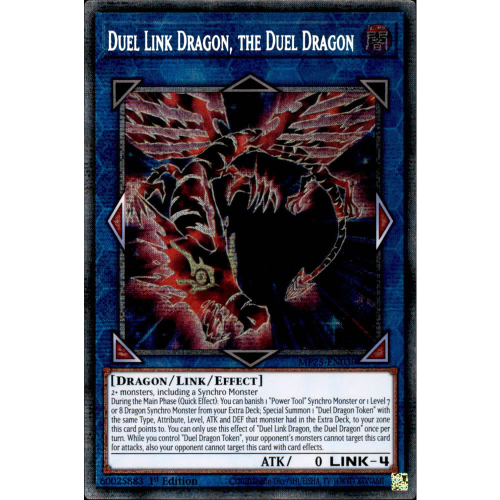 Duel Link Dragon, the Duel Dragon MP25-EN039 Yu-Gi-Oh! Card from the Mega Tin 2025 Mega Pack Set