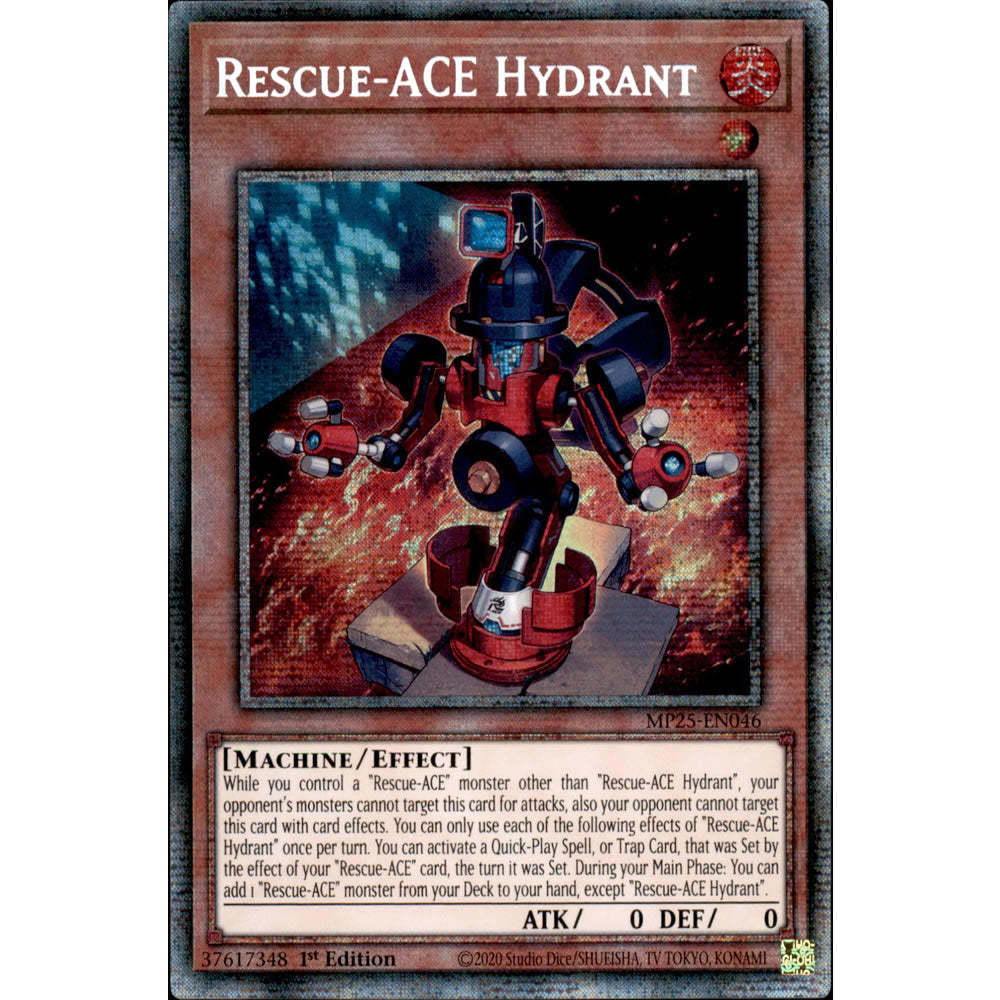 Rescue-ACE Hydrant MP25-EN046 Yu-Gi-Oh! Card from the Mega Tin 2025 Mega Pack Set