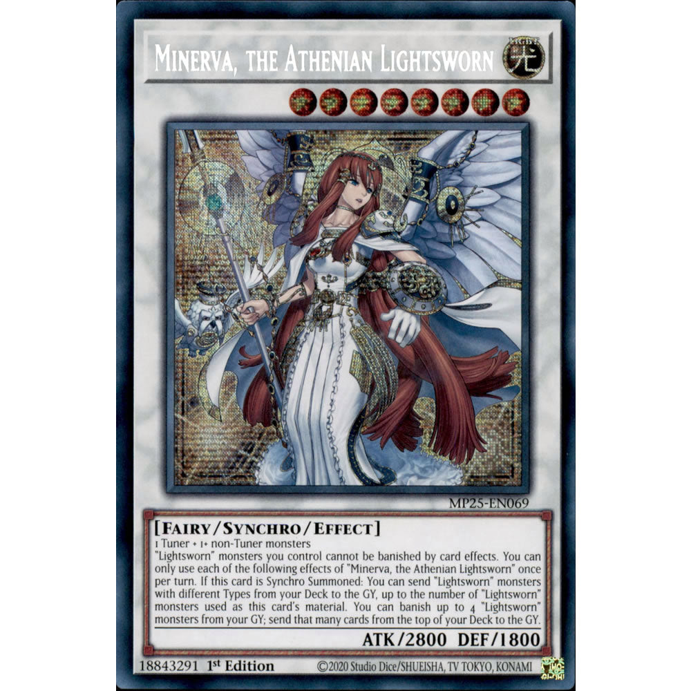 Minerva, the Athenian Lightsworn MP25-EN069 Yu-Gi-Oh! Card from the Mega Tin 2025 Mega Pack Set