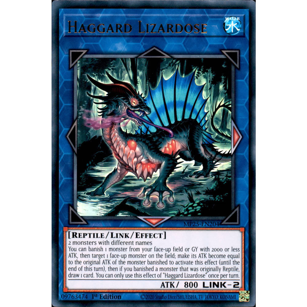Haggard Lizardose MP25-EN204 Yu-Gi-Oh! Card from the Mega Tin 2025 Mega Pack Set