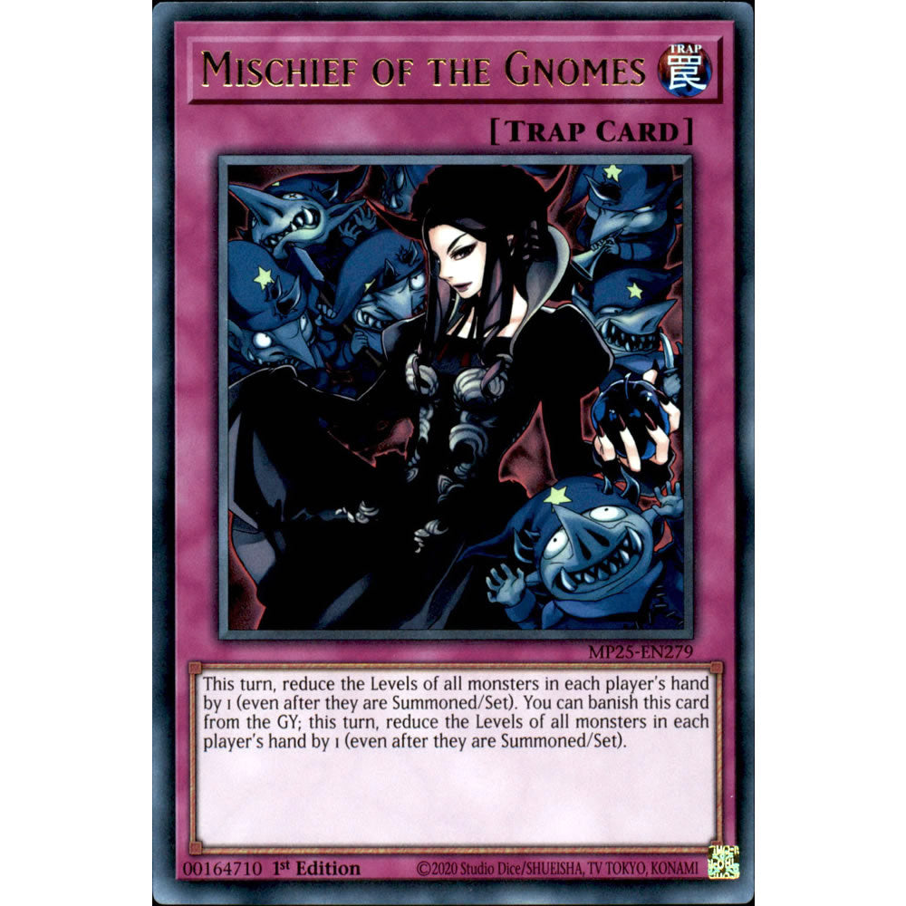 Mischief of the Gnomes MP25-EN279 Yu-Gi-Oh! Card from the Mega Tin 2025 Mega Pack Set