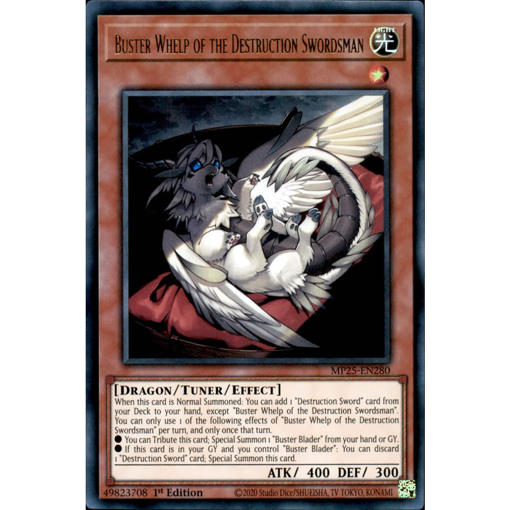 Buster Whelp of the Destruction Swordsman MP25-EN280 Yu-Gi-Oh! Card from the Mega Tin 2025 Mega Pack Set