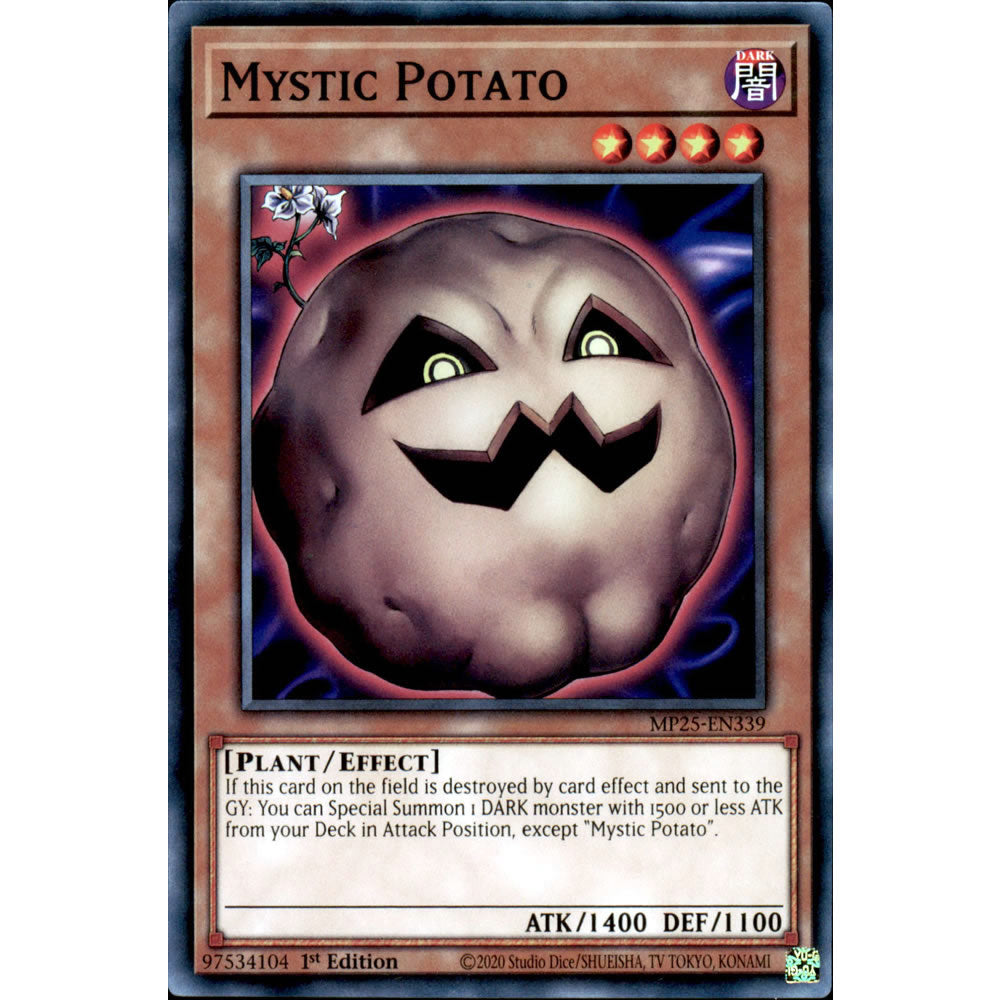 Mystic Potato MP25-EN339 Yu-Gi-Oh! Card from the Mega Tin 2025 Mega Pack Set