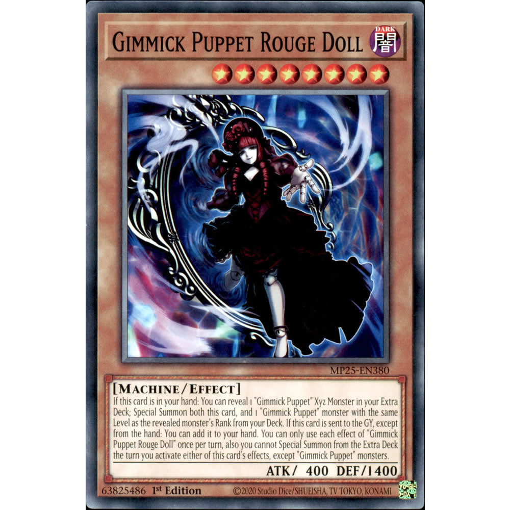 Gimmick Puppet Rouge Doll MP25-EN380 Yu-Gi-Oh! Card from the Mega Tin 2025 Mega Pack Set