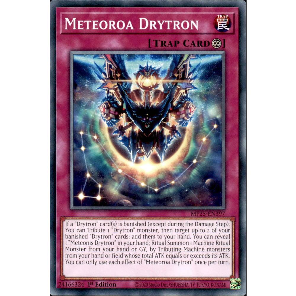 Meteoroa Drytron MP25-EN397 Yu-Gi-Oh! Card from the Mega Tin 2025 Mega Pack Set
