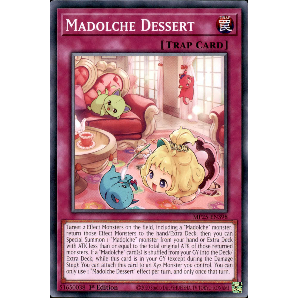 Madolche Dessert MP25-EN398 Yu-Gi-Oh! Card from the Mega Tin 2025 Mega Pack Set