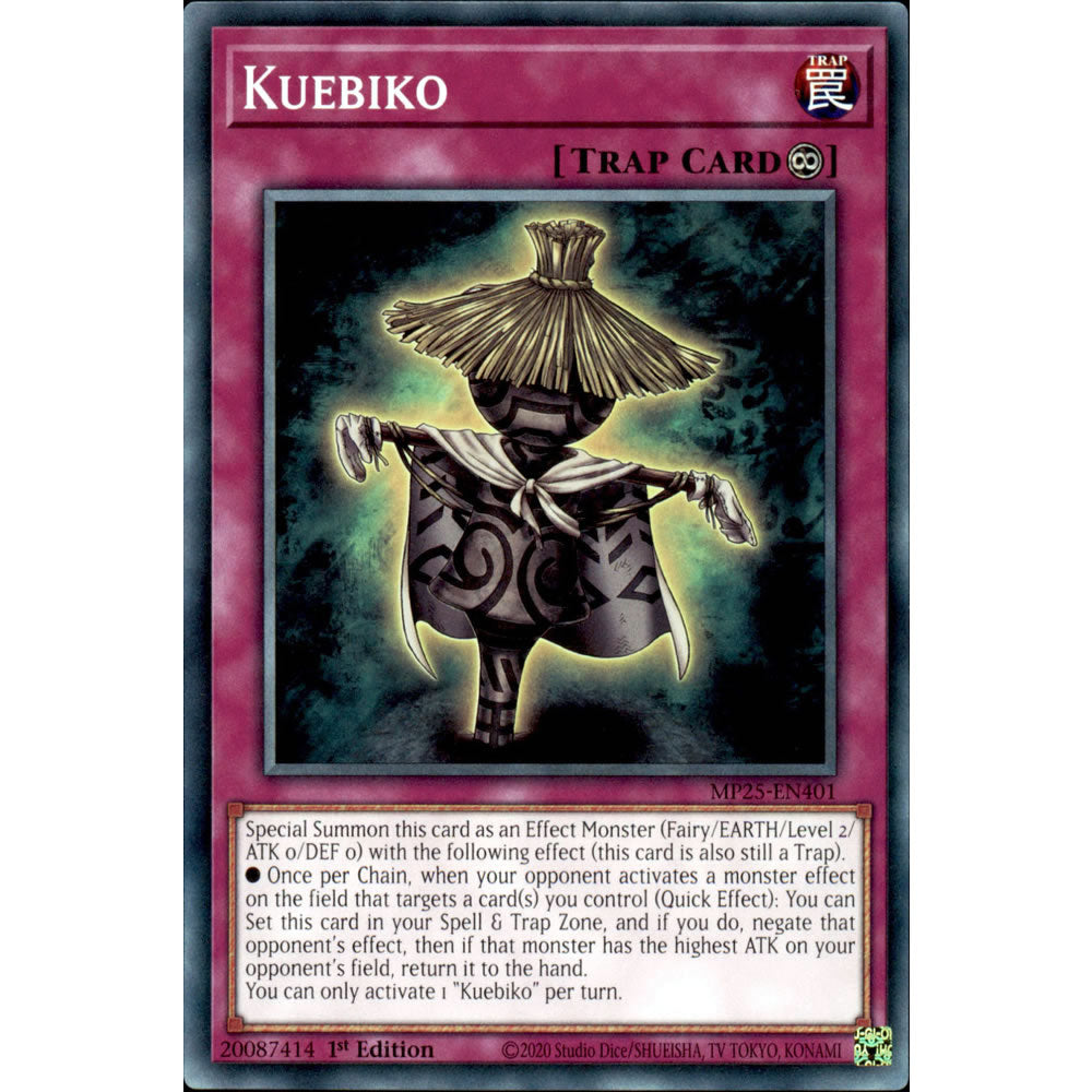 Kuebiko MP25-EN401 Yu-Gi-Oh! Card from the Mega Tin 2025 Mega Pack Set