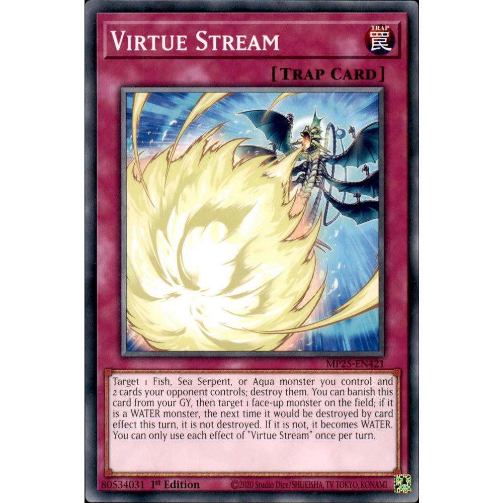 Virtue Stream MP25-EN421 Yu-Gi-Oh! Card from the Mega Tin 2025 Mega Pack Set