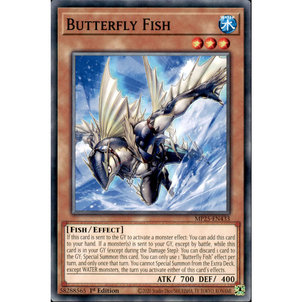 Butterfly Fish MP25-EN433 Yu-Gi-Oh! Card from the Mega Tin 2025 Mega Pack Set