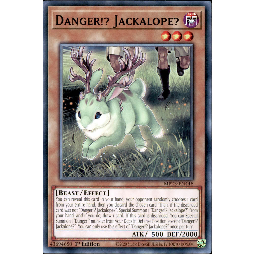 Danger!? Jackalope? MP25-EN448 Yu-Gi-Oh! Card from the Mega Tin 2025 Mega Pack Set