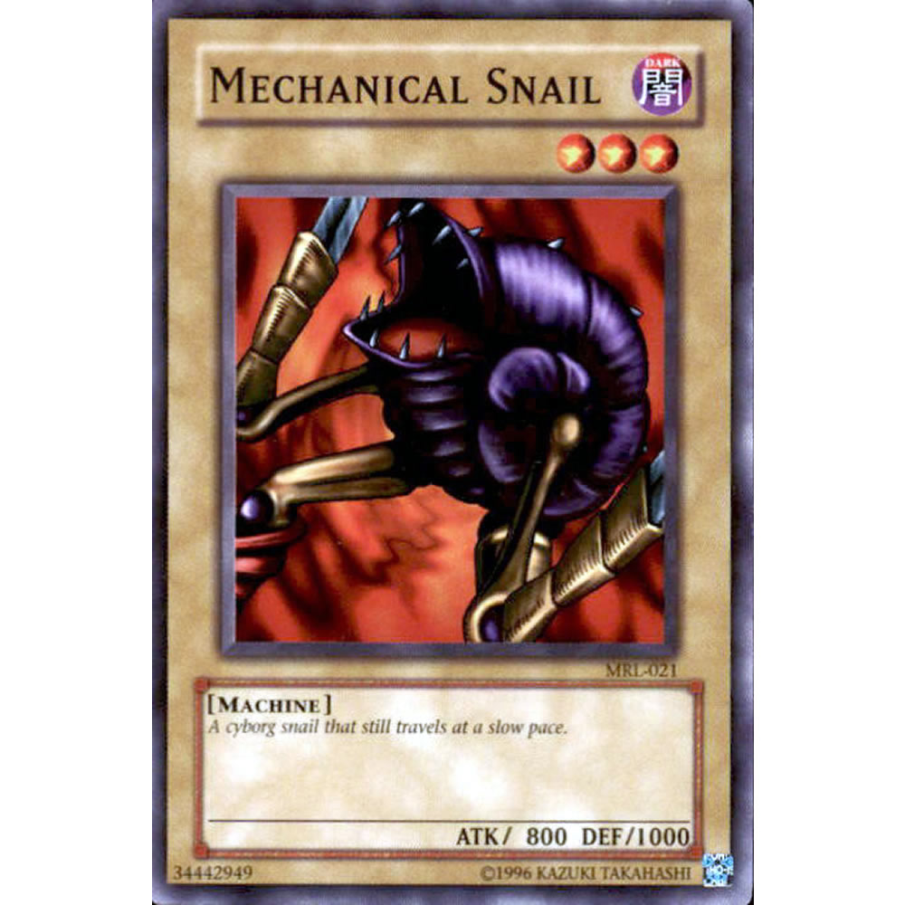 Mechanical Snail MRL-021 Yu-Gi-Oh! Card from the Magic Ruler Set