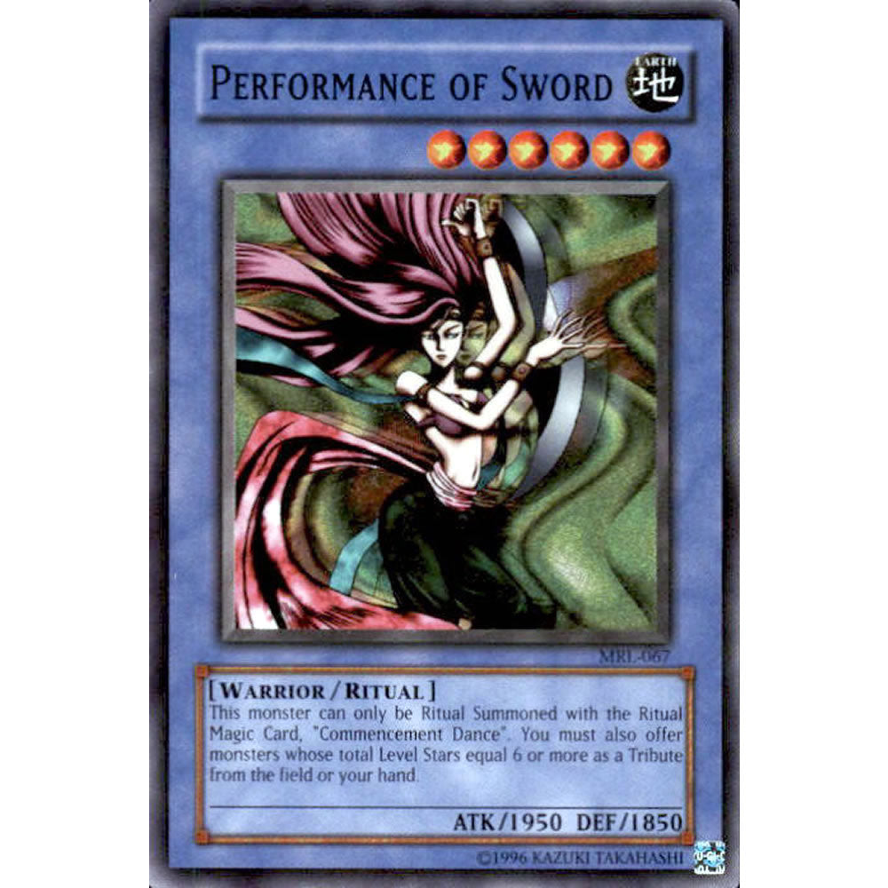 Performance of Sword MRL-067 Yu-Gi-Oh! Card from the Magic Ruler Set
