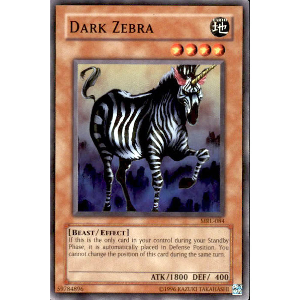 Dark Zebra MRL-084 Yu-Gi-Oh! Card from the Magic Ruler Set