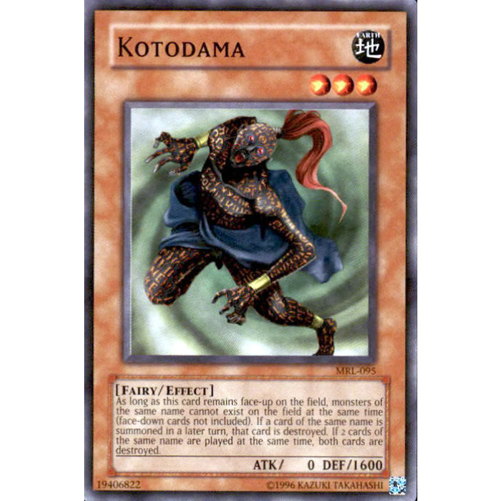 Kotodama MRL-095 Yu-Gi-Oh! Card from the Magic Ruler Set