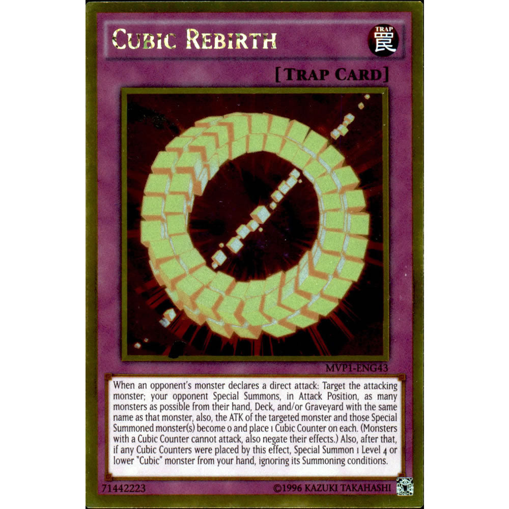 Cubic Rebirth MVP1-ENG43 Yu-Gi-Oh! Card from the The Dark Side of Dimensions Movie Gold Edition Set