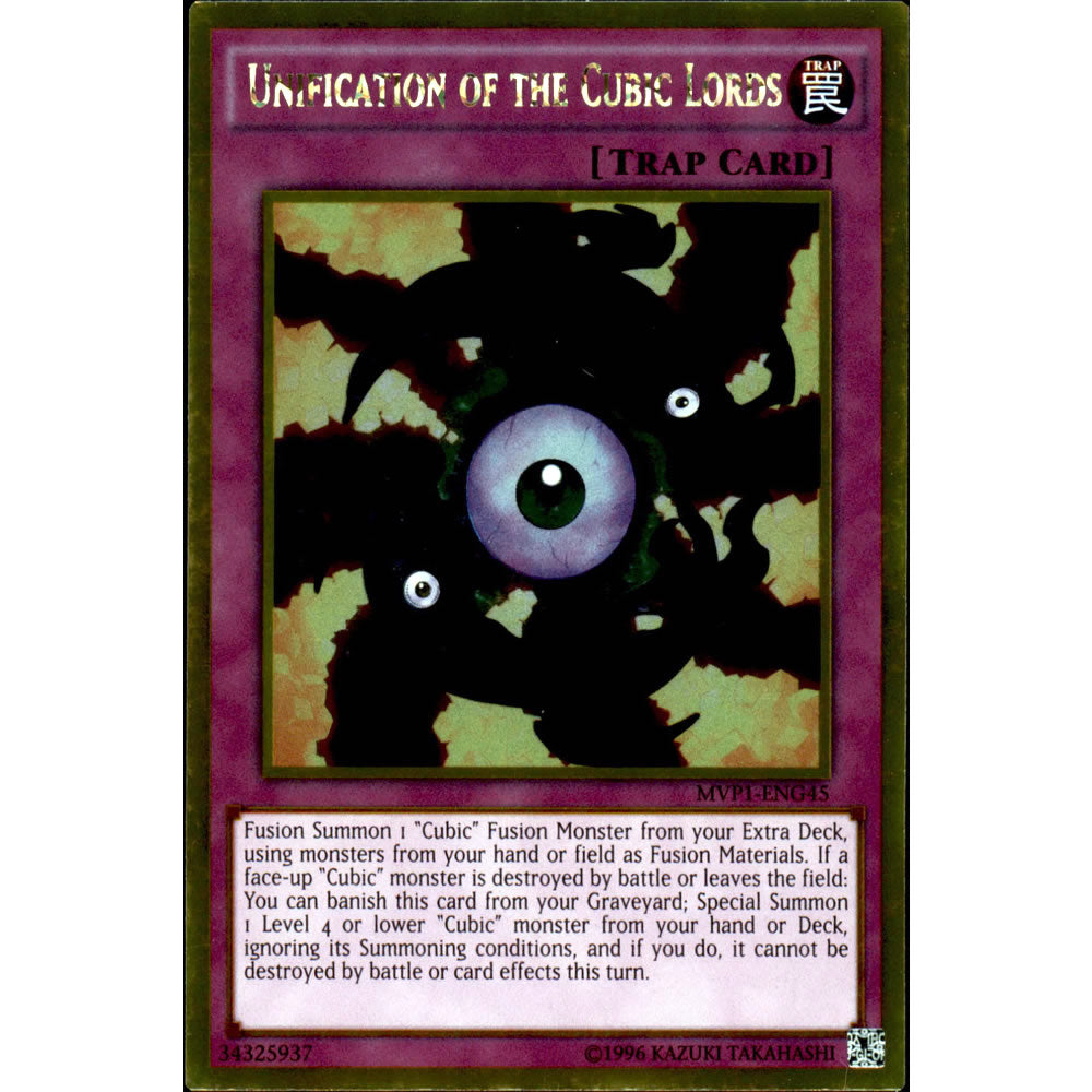 Unification of the Cubic Lords MVP1-ENG45 Yu-Gi-Oh! Card from the The Dark Side of Dimensions Movie Gold Edition Set