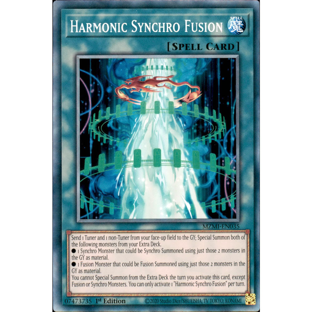 Harmonic Synchro Fusion MZMI-EN035 Yu-Gi-Oh! Card from the Maze of Millennia Set