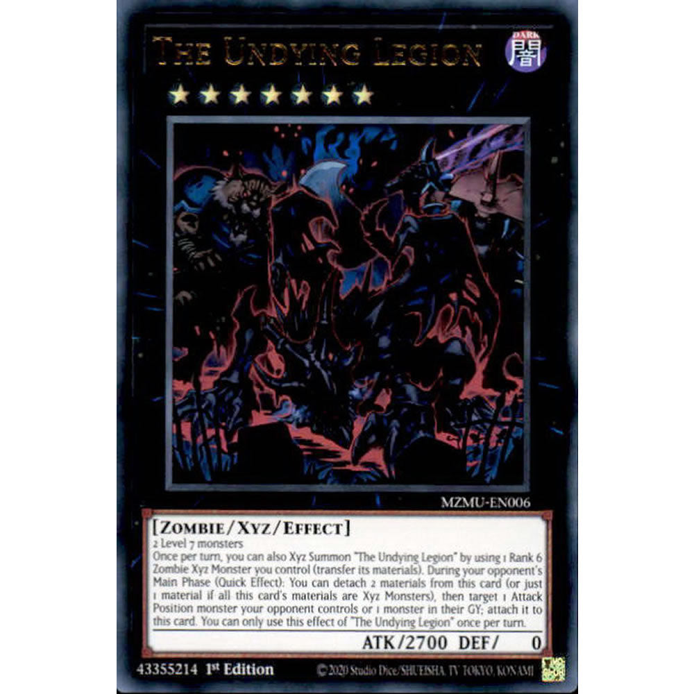 The Undying Legion MZMU-EN006 Yu-Gi-Oh! Card from the Maze of Muertos Set