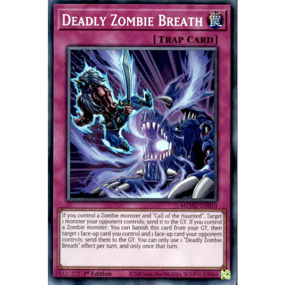 Deadly Zombie Breath MZMU-EN010 Yu-Gi-Oh! Card from the Maze of Muertos Set