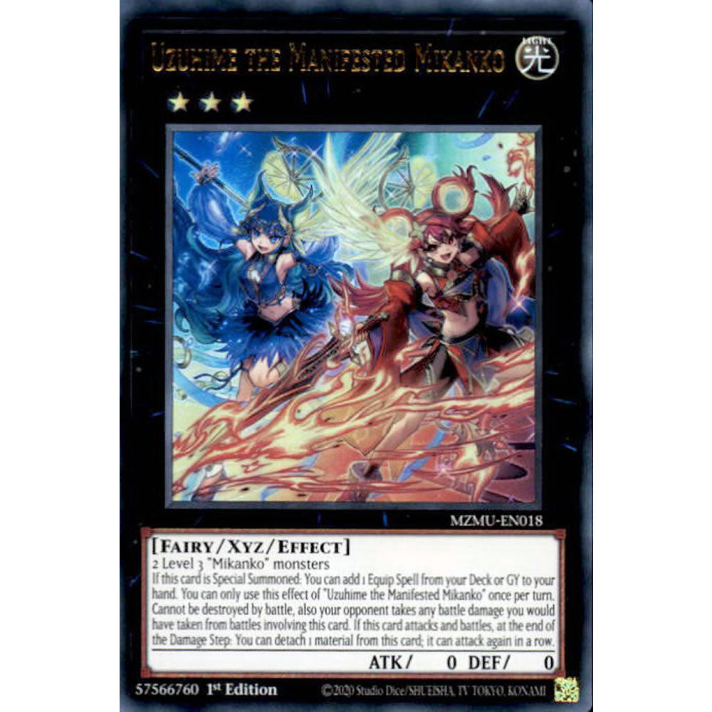 Uzuhime the Manifested Mikanko MZMU-EN018 Yu-Gi-Oh! Card from the Maze of Muertos Set