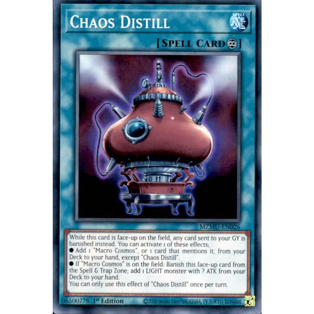 Chaos Distill MZMU-EN026 Yu-Gi-Oh! Card from the Maze of Muertos Set